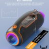 Upgrade Portable Bluetooth Speakers Wireless, 200W PEAK Loud Outdoor Speaker