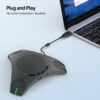 71qcJtGy0qL._AC_SL1500_ Conference Speaker and Microphone, USB Speakerphone with 360° Omnidirectional Voice Pickup