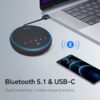 N newline Conference Speaker and Microphone, 2 Mics 360° Voice Pickup, AI Noise Reduction