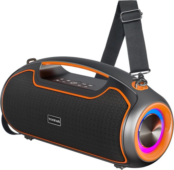 Upgrade Portable Bluetooth Speakers Wireless, 200W PEAK Loud Outdoor Speaker